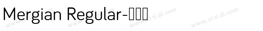Mergian Regular字体转换